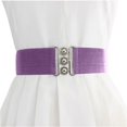 thumbnail image 2 of Wide Waist Elasticated Woman Belt Purple One Size, 2 of 5