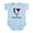 Sky Blue, variant on CafePress - I Love Gigi Infant Bodysuit - Baby Light Bodysuit, Size Newborn - 24 Months