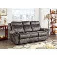 thumbnail image 6 of Steve Silver Nashville Faux Suede Reclining Sofa with Console, USB, Grey, 39" x 88" x 41", 6 of 10
