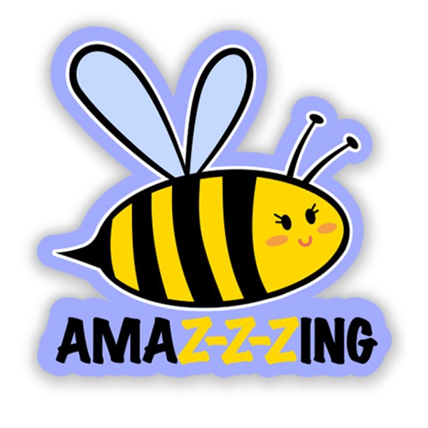 Download Bee Amazing Cute Bee 5 Vinyl Sticker For Car Laptop I Pad Waterproof Decal Walmart Com Walmart Com