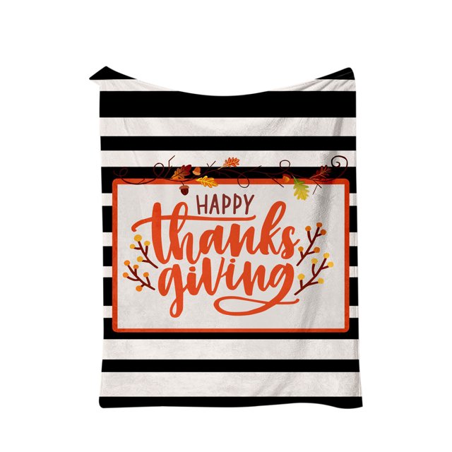 Ganfancp Calabaza Otoño Cultivo Tema Franela Manta Acción de Gracias Manta Acondicionamiento Manta 100X150Cm Rebajas Flash Deals Manta*1