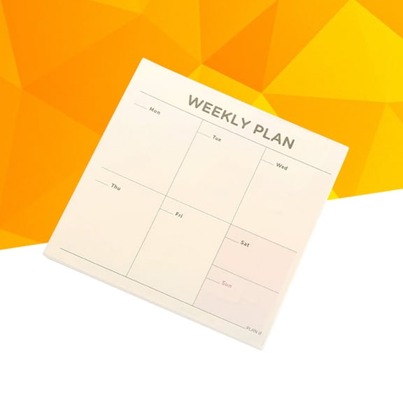 MLINS 60-Sheet Memo Pad with Weekly Schedule Planner, Notebook Notepad and Bookmark for School and Office Supplies