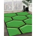 thumbnail image 2 of Ahgly Company Indoor Round Patterned Green Area Rugs, 3' Round, 2 of 6