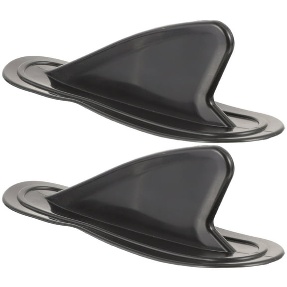 MEIBUTYUP PVC Paddle Board Fin Black for Surfboard Easy Install Balance Tool 2Pcs