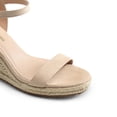 thumbnail image 3 of Sandalia DREAM PAIRS Tacón Cuña 9 cm Punta Abierta Nude, 3 of 7