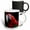 Multicolor, variant on 3drose, Close-up of a Green Winged Macaw Parrot, 11oz Two-tone Black Mug