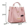 thumbnail image 4 of Set 3 Bolsas Bandolera Ifor Cosmetiquera Cartera Rosa, 4 of 6