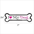 thumbnail image 2 of I Love my Dog Pink Bone Magnet, 2 of 3