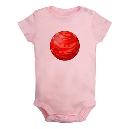 

Nature Mars Planet Pattern Rompers For Babies Newborn Baby Unisex Bodysuits Infant Jumpsuits Toddler 0-24 Months Kids One-Piece Oufits (Pink 6-12 Months)