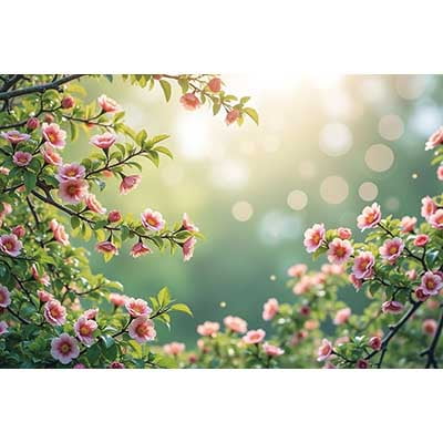 Enchanted Spring Photography Backdrop Childr Fairy Birthday Flower Blossom Background Natural Scery Studio Supplier