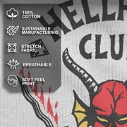 Netflix Mens Stranger Things Hellfire Club Costume Baseball Graphic T-Shirt