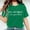Green, variant on Kayannuo Valentine's Day Womens Graphic Tees Love Heart Printed Womens T Shirts Womens Work Tops Girls Short Sleeve Out Blouse Letter Print Gift Shirt T-Shirt Tops