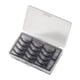 thumbnail image 2 of Caja de almacenamiento de monedas Portamonedas Práctico Premium Portátil Rectángulo Profesional Negro, 2 of 9