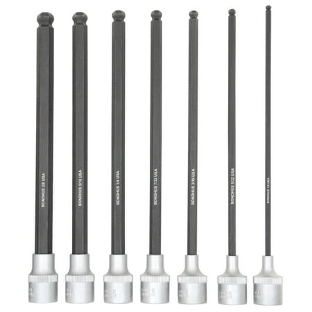 UPC: 0037231438456 | Bondhus PHBX7/S-6 1/8 to 3/8 6 Long Ball End ProHold Socket Bits & Sockets