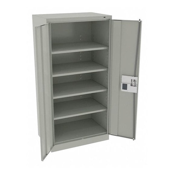 Tennsco Storage Cabinet,72"x36"x24",LtGry,4Shlv 7224ELLG