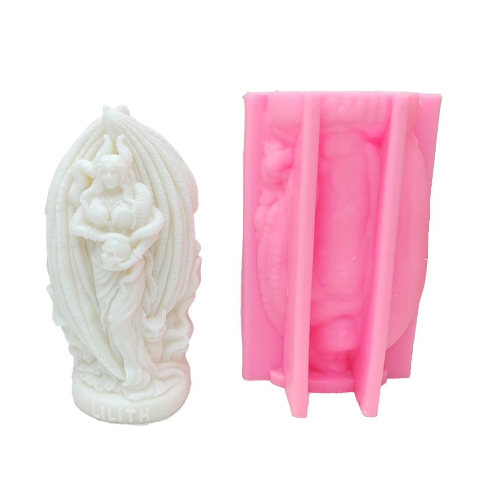 Silicone Ornament Molds Soap Making Moulds Goddess Shape Candle Moulds Silicone Texture Suitable for Home Decorations