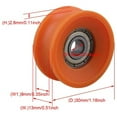 thumbnail image 6 of 12Pcs 6X30X13mm Plastic Coated Sealed Bearings Steel 606ZZ Deep U Groove Guide Pulley Rail Ball Rolling Bearing Wheel, 6 of 6