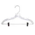 thumbnail image 1 of Ganchos para Ropa Mainstays Plástico Cristal Giratorio Incluye Clips 2 Piezas Transparente, 1 of 4