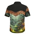 thumbnail image 5 of Men's Halloween Shirts Candy Spider Graphic Short Sleeve Spooky T Shirt Pumpkin Print Collared Funny Fall Tees 4XL, 5 of 5
