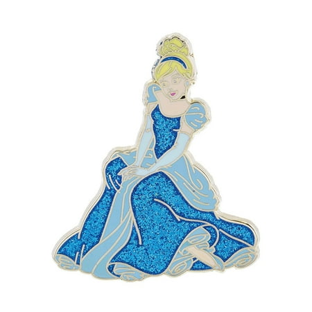 Disney Parks Princess Cinderella Glitter Pin New with Card