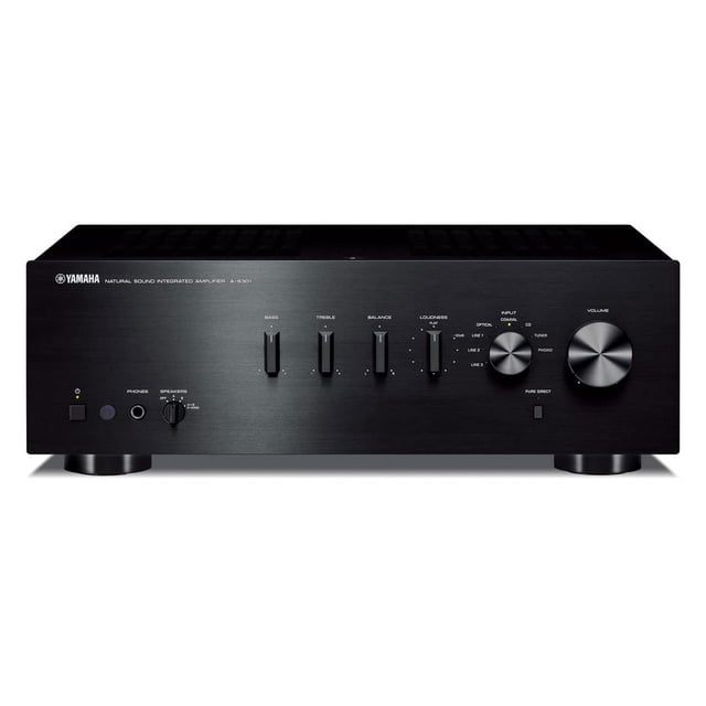 Amplificador estéreo Yamaha Audio A-S301BL Natural Sound Black