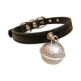 thumbnail image 2 of SeekLGT Leather Cat Collar with Bell Adjustable Kitten Collars for Small Dogs and Cats, Durable Leather Dog Collar, 1 Count, 2 of 9