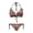 Aztec Tribal Geometric Pattern, variant on Women's Halter Neck Triangle Bikini Set - Japanese Koi Fish & Wave Print - Sexy Tie Side Two Piece Swimsuit for Beach Vacation & Pool Party