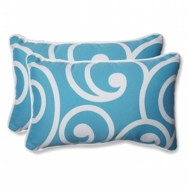 Pillow Perfect 564173 Best Turquoise Rectangular Throw Pillow - Set of 2