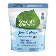 "Natural Laundry Detergent Packs, Powder, Unscented, 45 Packets/pack | Bundle of 5 Packs"