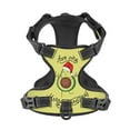 thumbnail image 4 of Picia Avocado Merry Christmas No-Pull Dog Harness Reflective Front Clip Vest with Handle,Step-in Air Dog Harness,Adjustable 2 Metal Rings 4 Buckles,Easy to Put on & Take Off Large, 4 of 9