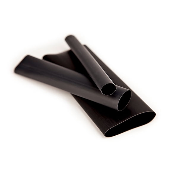3M Heat Shrink Flexible Polyolefin Tubing EPS200-1/2-48"-Black-75 Pcs, 48 in length sticks, 75 pieces