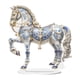 thumbnail image 1 of Escultura acrílica en forma de caballo 2D para estantería, festival y sala de estar. Azul, 1 of 9