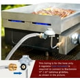 thumbnail image 4 of 5FT Propane Hose Adapter 1lb to 20lb Buddy Heater Hose, Fit for Buddy Heater, Weber Q Grill, Coleman Stoves, Blackstone 17" 22" Tabletop Griddle, and More, Braided Steel, 4 of 6
