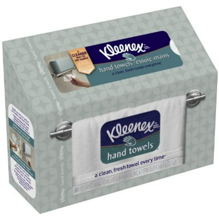 Kleenex Toallas De Mano BdMAHK, Paquete De 12 (60 Unidades