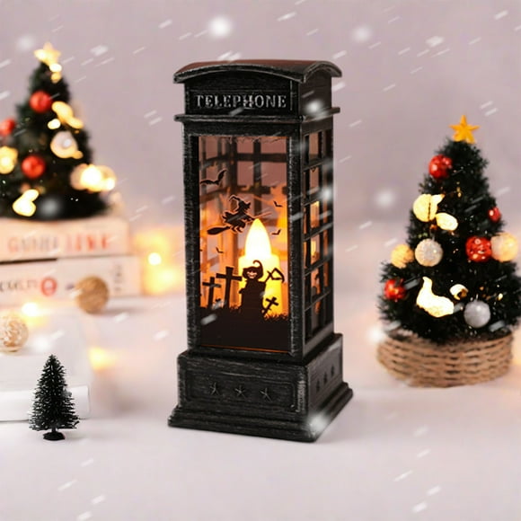 Jusqu'à 40 % de Rabais sur les Cadeaux Oefntac Décor d'Halloween Lampe Lumineuse d'Halloween Décoration de Porte et de Chambre Lanterne DEL Fête Accessoires pour la Maison