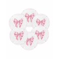 thumbnail image 7 of 15 Inch Round Placemats Set of 6, Valentine's Day Non Slip Heat Insulation PP Table Mats, Pink Bowknot Ribbon Modern Minimalist Art Washable Place Mats for Kitchen Dining Party Table Decor, 7 of 7
