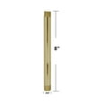 thumbnail image 6 of Westbrass D12108-01 ½” x 8" IPS Brass Pipe Nipple, Polished Brass, 6 of 6