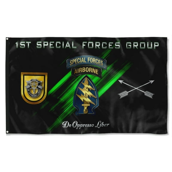 Cayyon 1st Special Forces Group Flag 3x5Feet Military Banner with 2 Brass Grommets
