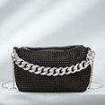 thumbnail image 4 of Bolso elegante para mujer, bolsos de hombro con diamantes de imitación brillantes, bolso de viaje femenino de cuero PU, 4 of 8