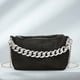 thumbnail image 2 of 7508 Bolso Bandolera Con Cadena Bolso Hombro Nicho Bolso Noche Diamantes Brillantes Popular (negro), 2 of 9