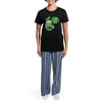 thumbnail image 4 of CafePress - I Want To Be Inside You Women's Dark Pajamas - Women's Short Sleeve Print T-Shirt and Pants Dark Cotton Pajama Set, 4 of 7