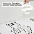 thumbnail image 5 of Yiaed Cute Ghost Simple Drawing Print Highly Absorbent Microfiber Kitchen Counter Mat, Dish Drying Pad for Dishes, Utensils, Pots and Pans, Large 18" x 24", 5 of 7