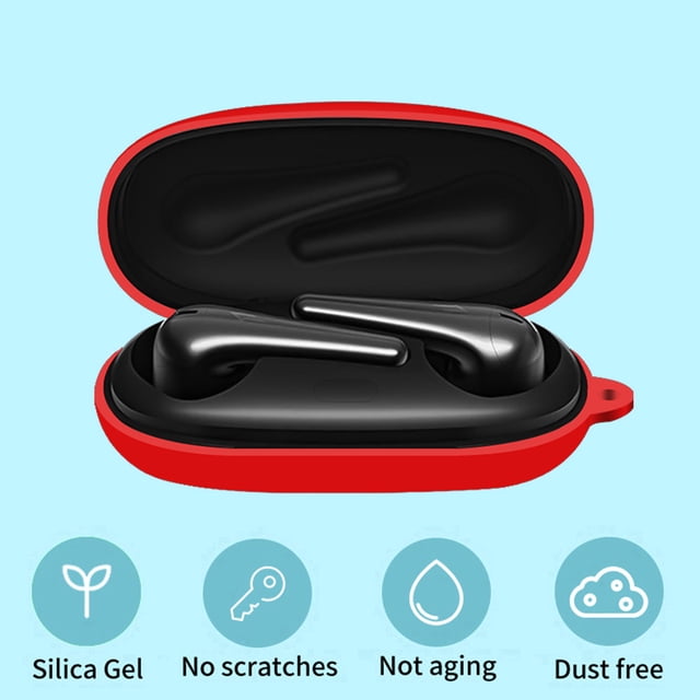 Fundas protectoras de silicona para auriculares inalámbricos para 1MORE ComfoBuds 2 (rojo)