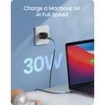 thumbnail image 5 of AOHI 30W USB C Wall Charger, PD Fast Charger, GaN USB Wall Charger for MacBook, iPhone 14 13 12 Mini Pro Max, iPad Pro, Samsung Galaxy S21 Note 10, Pixel, and More, 5 of 8