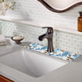 thumbnail image 3 of Sink Faucet Absorbing Mat, 2 Pack Drying Mat Around Faucet Sink Splash Guard Behind Faucet Sinkmat For Kitchen Bathroom Island Rv 15 * 5.5 Inch (60 * 14 cm), 3 of 6