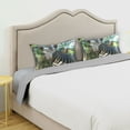 thumbnail image 5 of Ryvnso Satin Pillowcase Zebra and Palm Trees Pillow Cases Standard Size 40x20in, 5 of 6