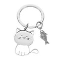 thumbnail image 4 of WRITWAA Funny Cat Keychain Cartoon Design Durable Accessory for Cat Lovers 1Set, 4 of 10