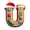 U, variant on LEFXSMR Christmas Initial Ornaments, 3.9" Gingerbread Letter Ornaments with Santa Hat, Letters Christmas Tree Decorations DIY Decor Party Gifts, E