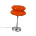 thumbnail image 5 of perfeclan Egg Tart Lamp 3 Colors Changing Glass Bedside Lamp for Party Bar Living Room Orange, 5 of 9