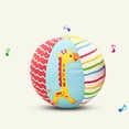 thumbnail image 4 of Juguetes para bebés de 0 a 12 meses, sonajero de tela suave, pelota de juego para bebés rellena con campana, animales de dibujos animados, juguetes interactivos, juguetes educativos, 4 of 5